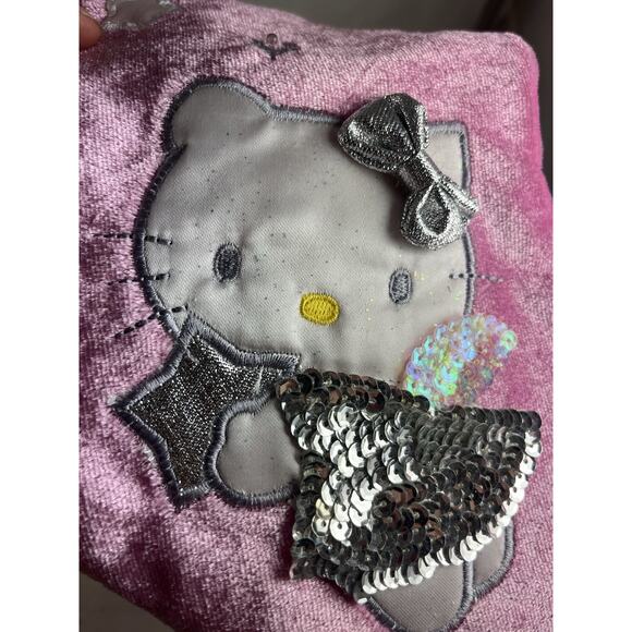 Sanrio Hello Kitty Angel Holiday Christmas Stocking Pink Sequins Glitter 2006 - Picture 3 of 9